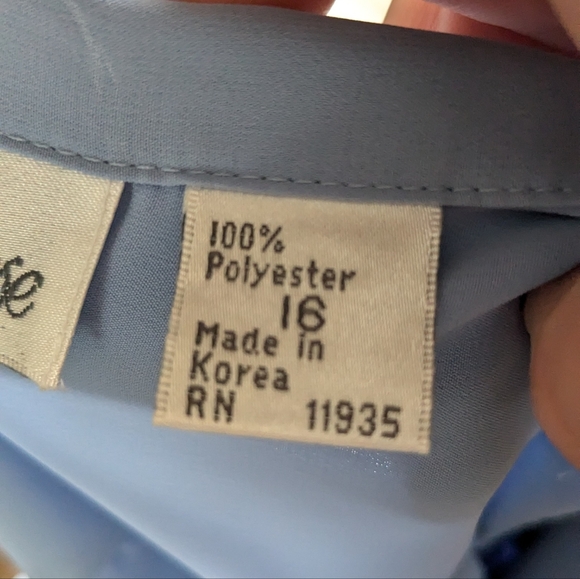 Vintage LaBlouse long sleeve Blouse size 16 - Picture 8 of 8